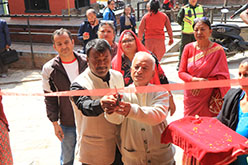 कामपा वडा ८ मा रहेको विभिन्न ६ वटा फल्चाको एकैदिन समुद्घाटन