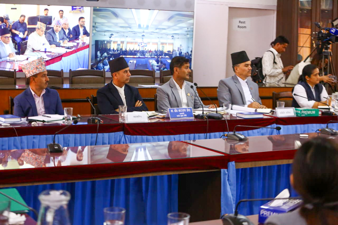 तस्बिरमा प्रस्तावित प्रधानन्यायाधीश शर्माको संसदीय सुनुवाइ