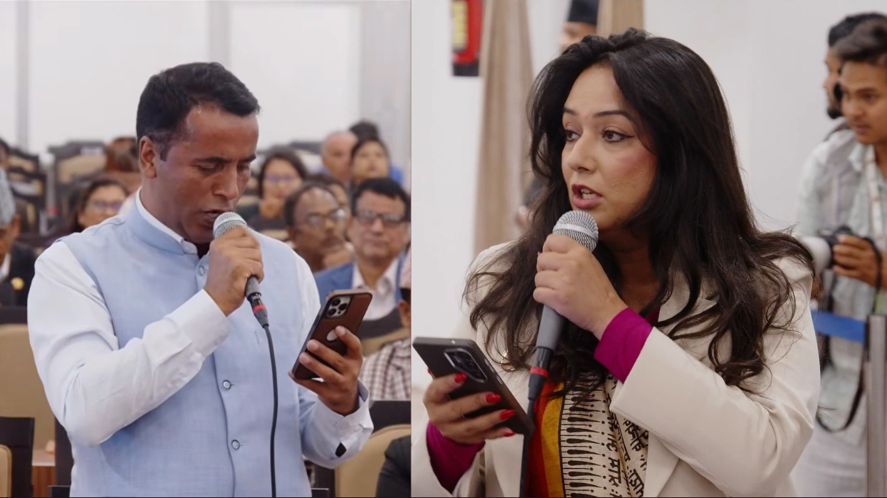 आफ्नै नेताको बचाउ गर्न रास्वपाका सांसदहरुले भूमि मिचेको प्रमाण खोजेर हिडेका छन् : सांसद ओली