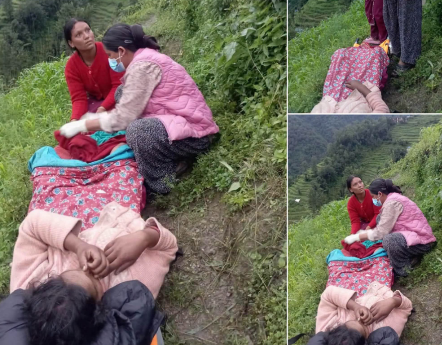 स्टेचरमै सुत्केरी गराउँदै बचाइन् दुई ज्यान