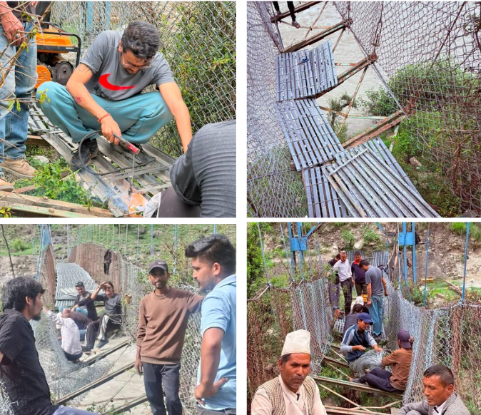 एकताले सम्भव बनायो पुल मर्मत