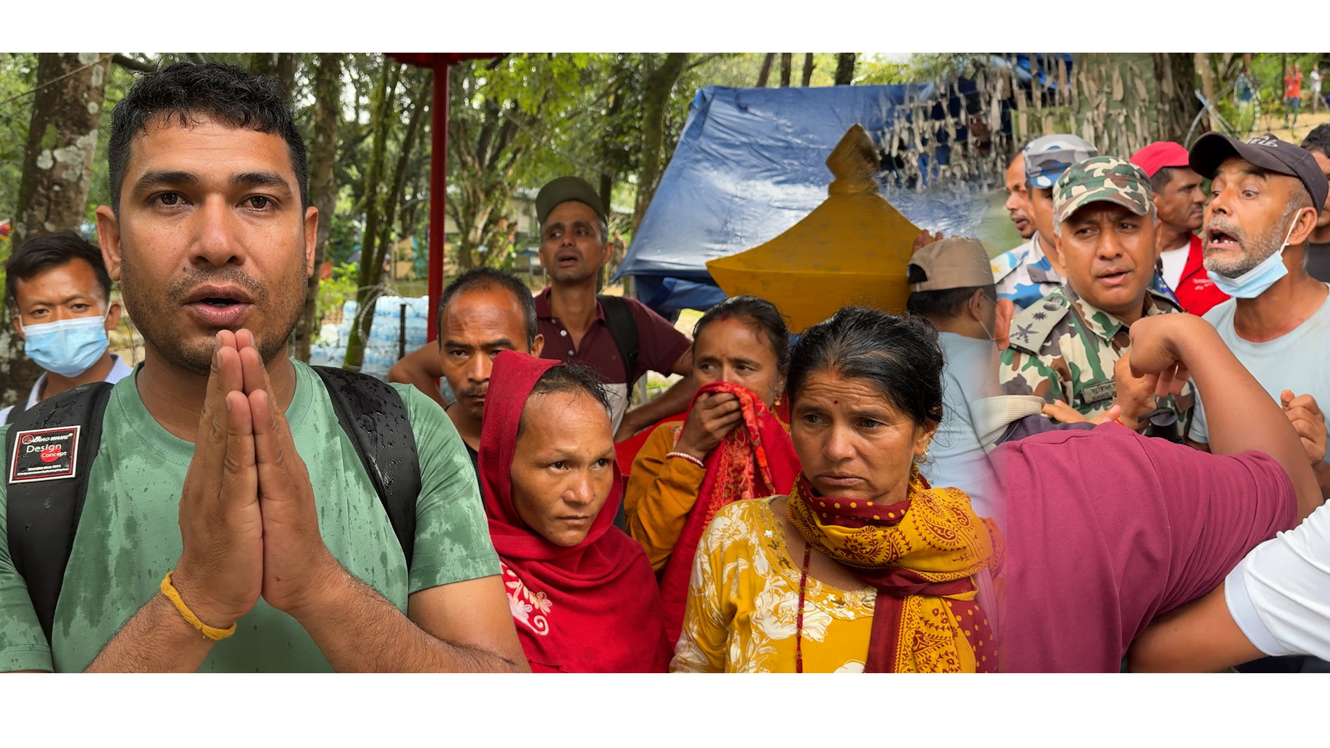 सैनिक ब्यारेकबाट बाढीपीडितको अपिल: होटलमा महंगी छ, चाउचाउ–विस्कुट मिलाइदिनुहोस