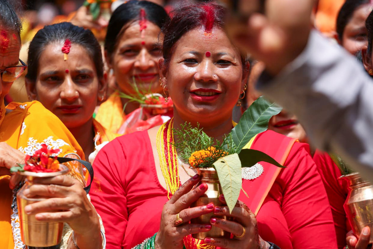 हिन्दू राष्ट्रको मागमा काठमाडौँमा धार्मिक प्रदर्शन