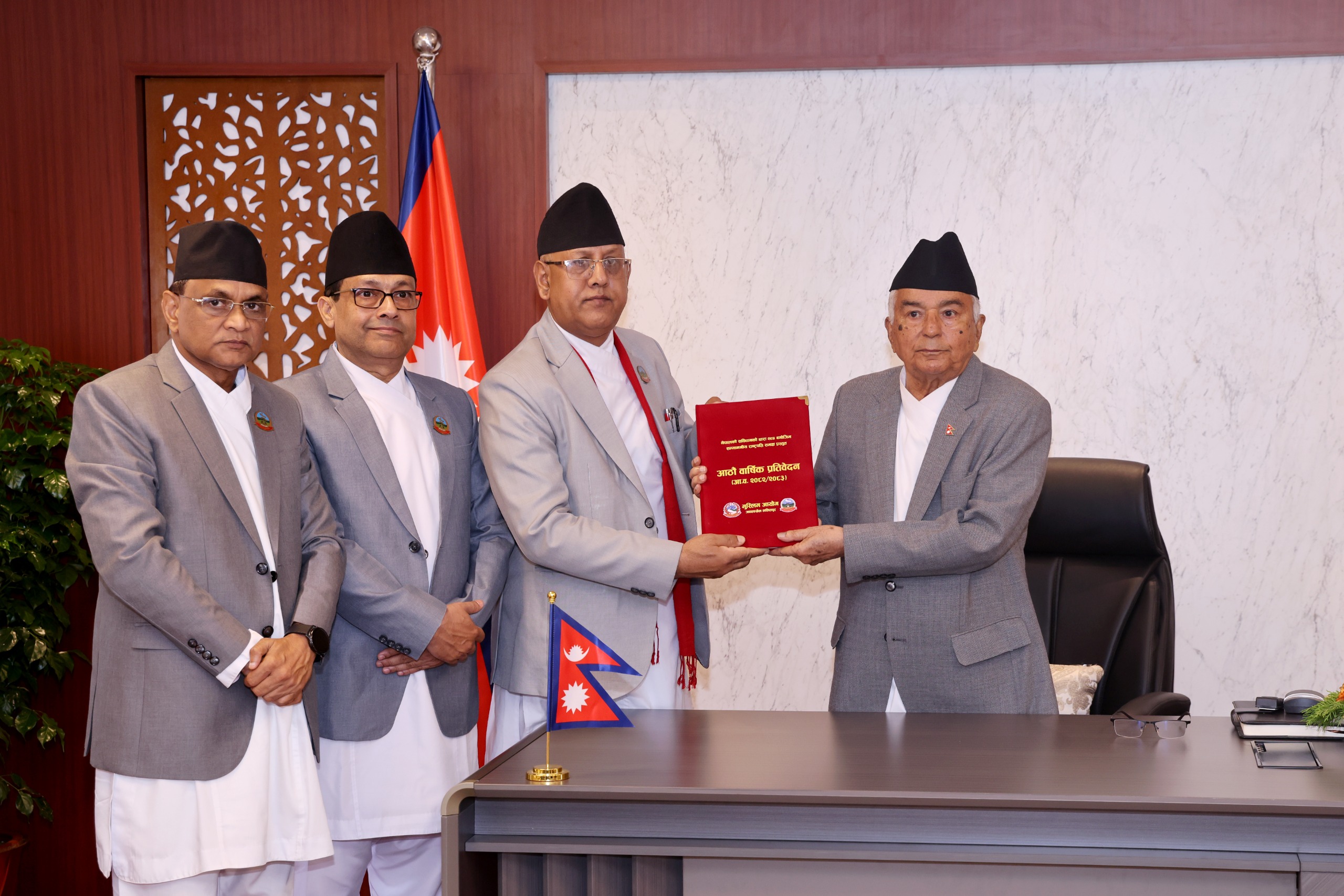 राष्ट्रपतिसमक्ष पेस भयो मुस्लिम आयोगको प्रतिवेदन