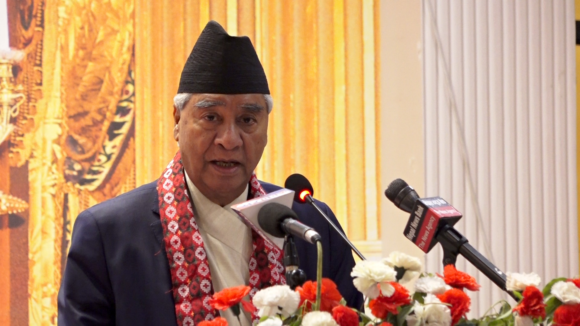 राष्ट्रिय भेलामा देउवाको सम्बोधन