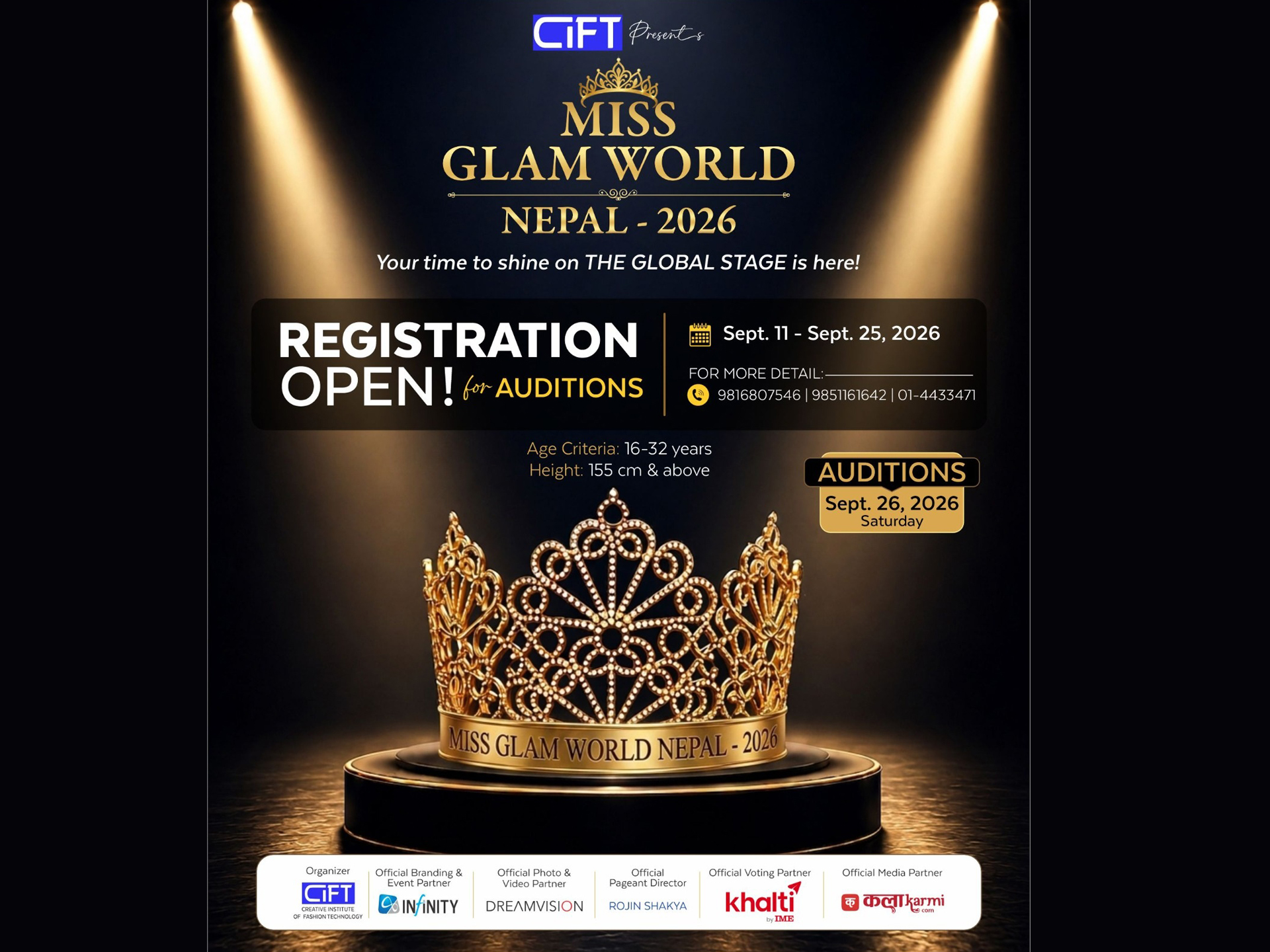 ‘Miss Glam World Nepal 2026’ Applications Open, Winner to Represent Nepal Internationally